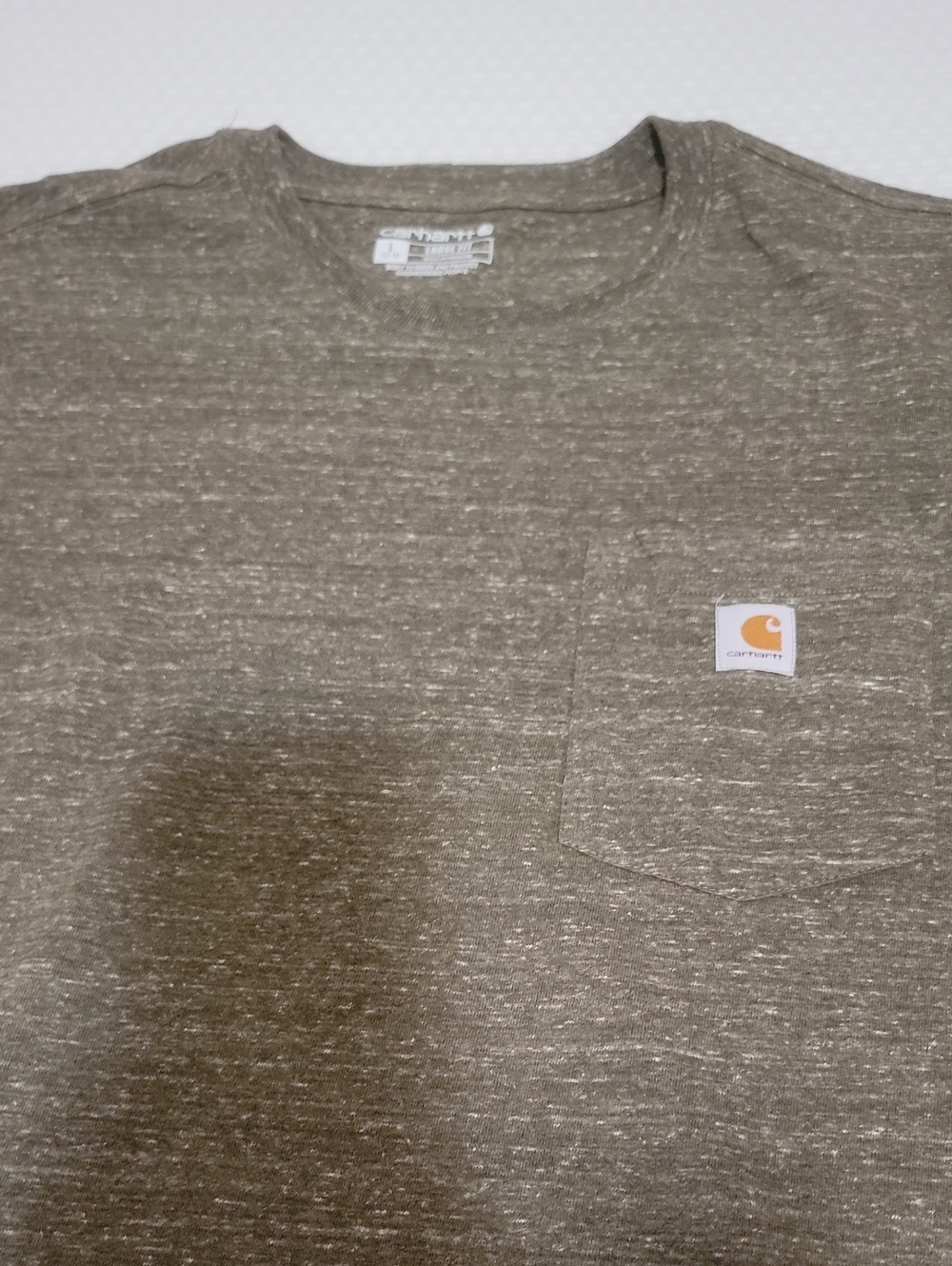 Carhartt Olive Short Sleeve Pocket Tee Large (A2)